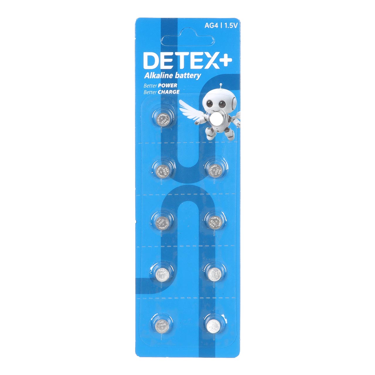 باتری ساعتی Detex+ Alkaline مدل AG4 (بسته 10 عددی)